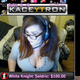 Kaceytron receives a $100 donation from a regular who refers to himself as a “White Knight.”
